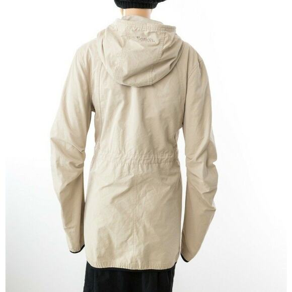 Bench Women Lightweight Jacket Drawstring At The Waist Beige Size L 2731 - Picture 3 of 3